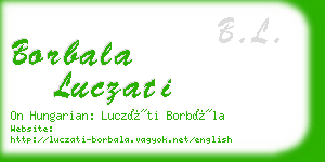 borbala luczati business card